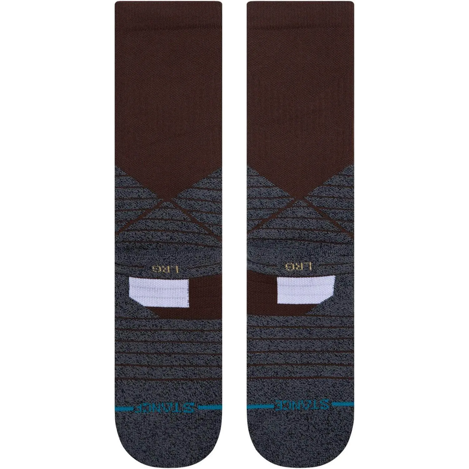 Stance Icon Sport Crew Socks - Brown