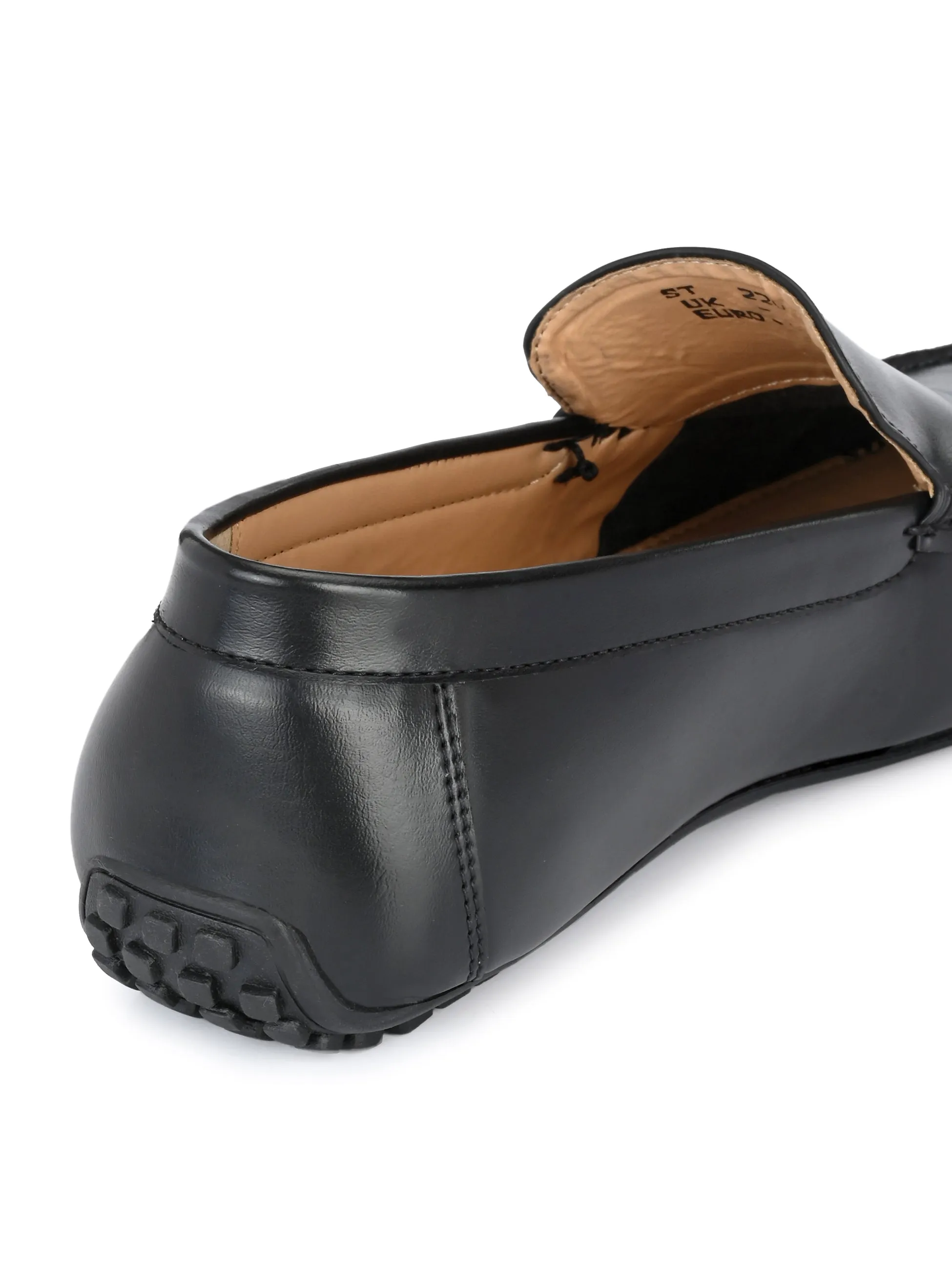 Suave Black Driving Loafers