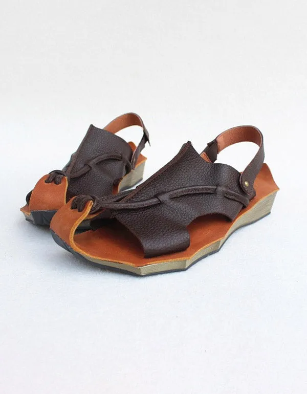 Summer Vintage Flat Sandals Slingback