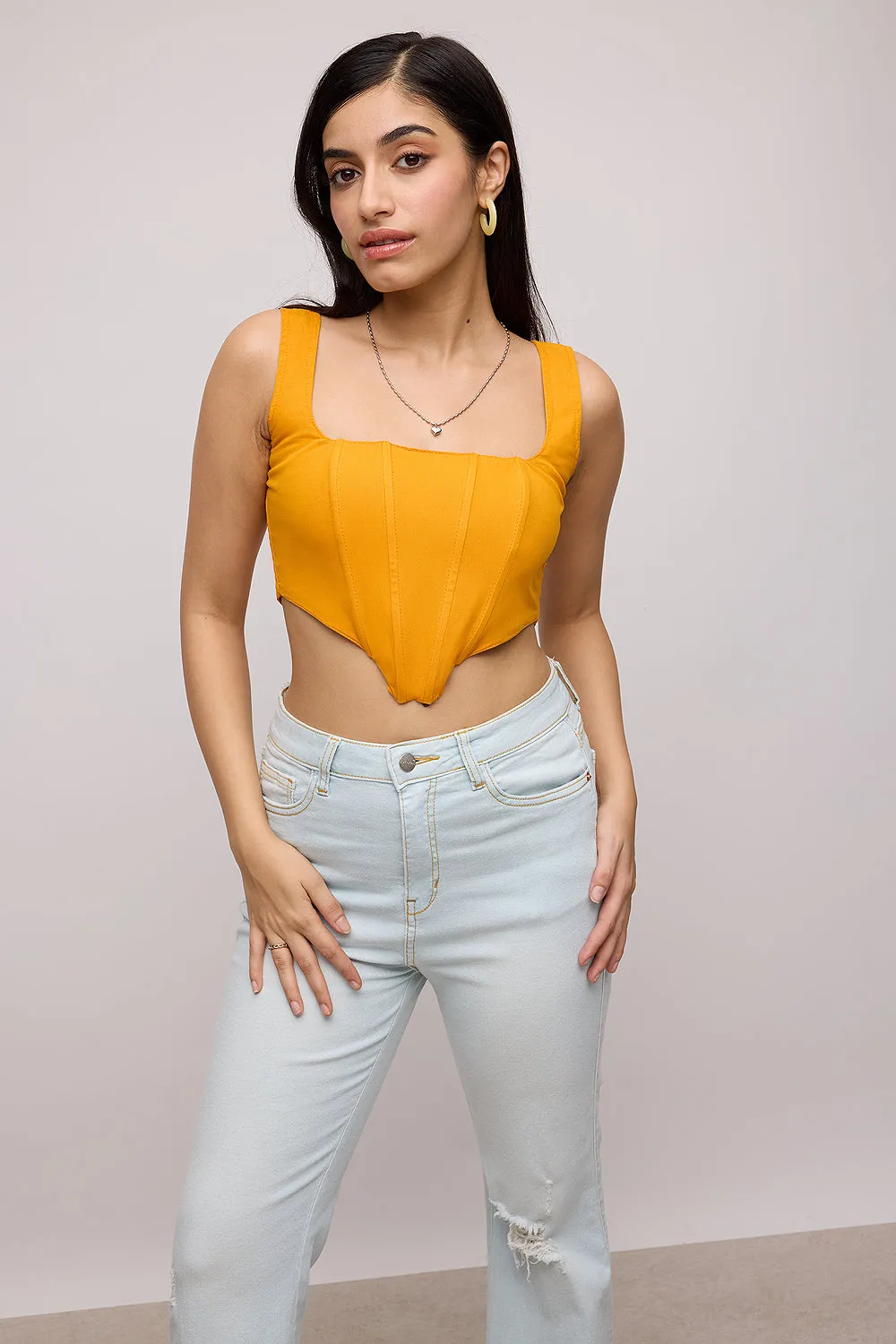 Sunset Spice Corset Top