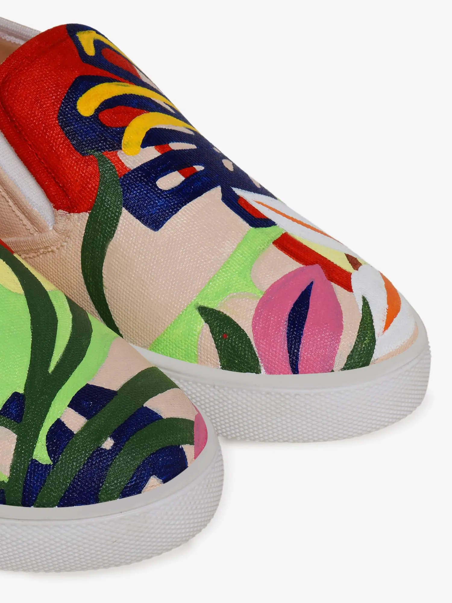 THE QUIRKY NAARI Abstract Slipons with Eye-Catching Design | Multicolor | 8 UK