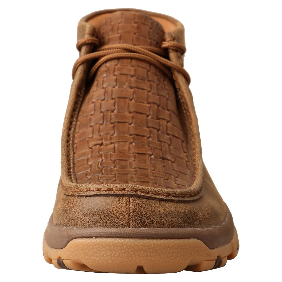 'Twisted X' Men's CellStretch® Chukka Driving Moc - Bomber / Chocolate