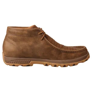 'Twisted X' Men's CellStretch® Chukka Driving Moc - Bomber / Chocolate