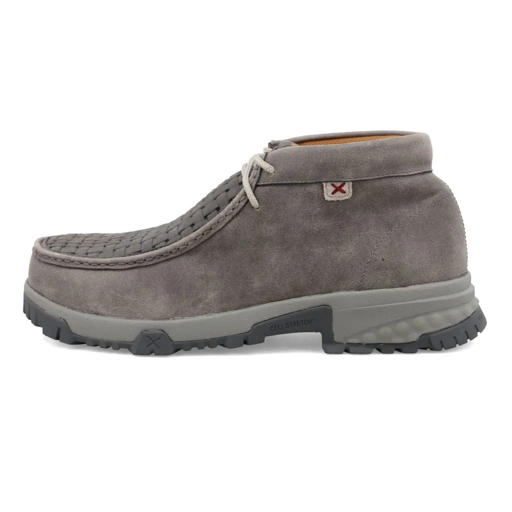 'Twisted X' Men's Chukka Driving Moc EH Comp Toe - Grey / Grey