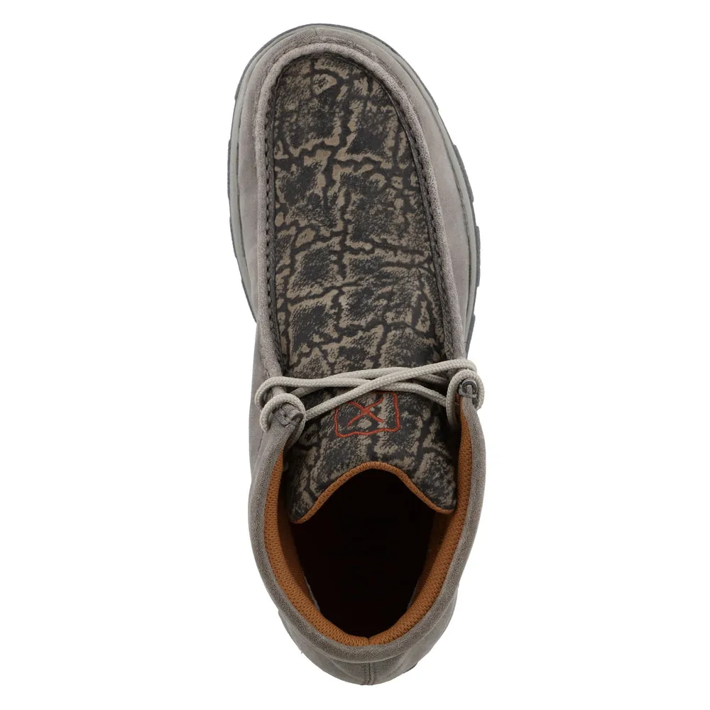 'Twisted X' Men's Chukka Driving Moc - Grey / Grey Elephant