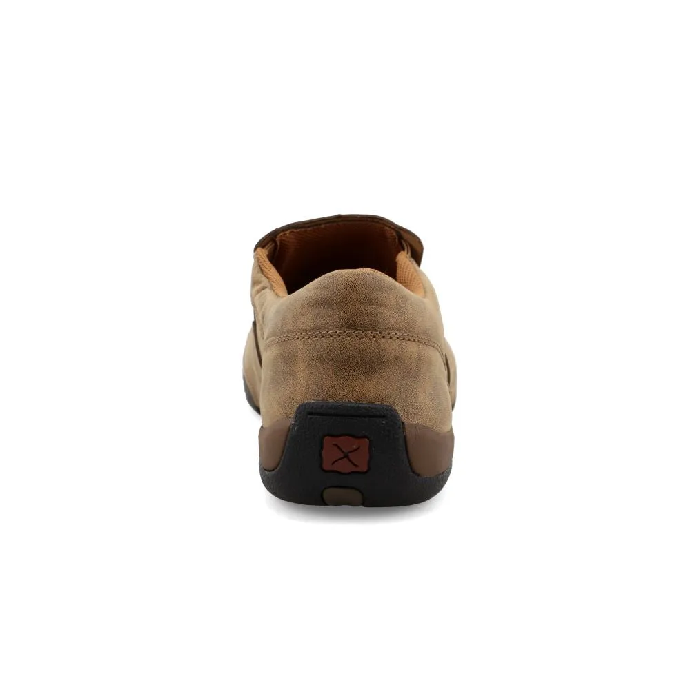 'Twisted X' Men's Driving Moc Slip On - Bomber Brown