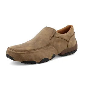 'Twisted X' Men's Driving Moc Slip On - Bomber Brown