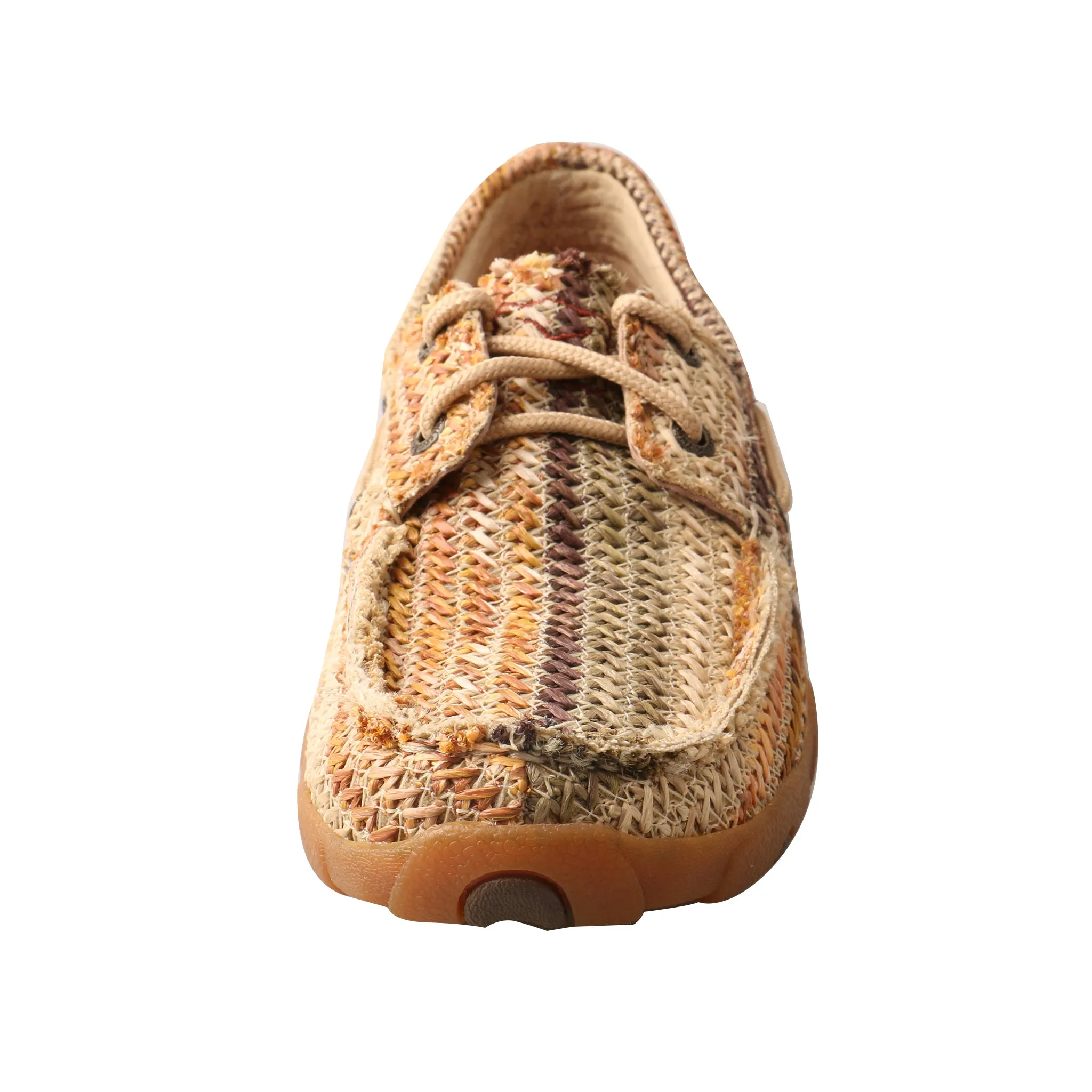 'Twisted X' WDM0084 - Weave Driving Moccasin - Multi Earth Tones