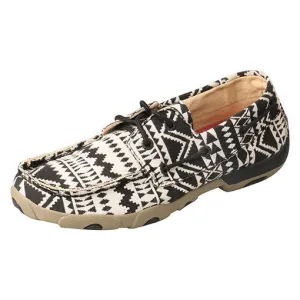 Twisted X Women's Black and White Aztec Mocc