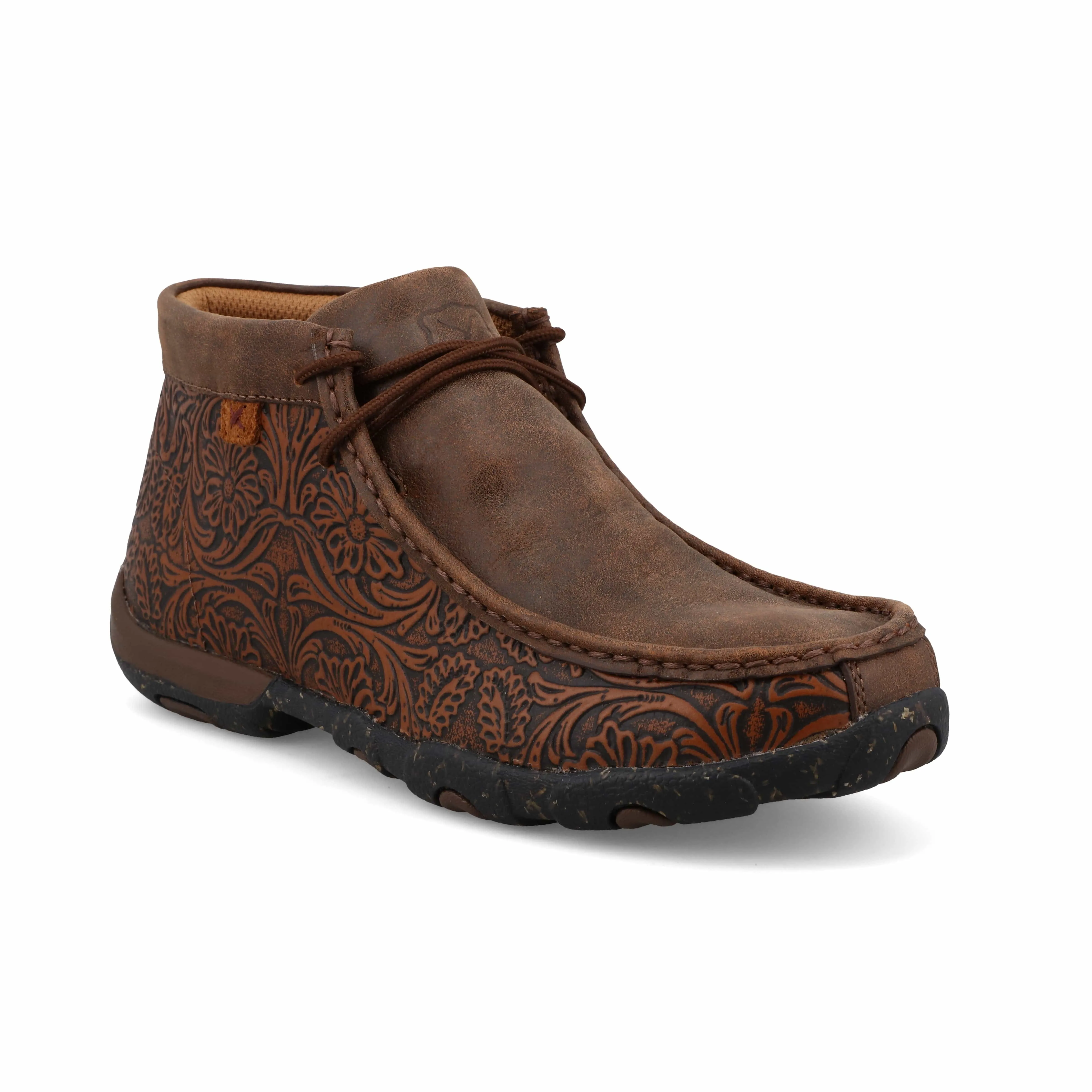 Twisted X Women's Brown Chukka Driving Moc Shoe WDM0156