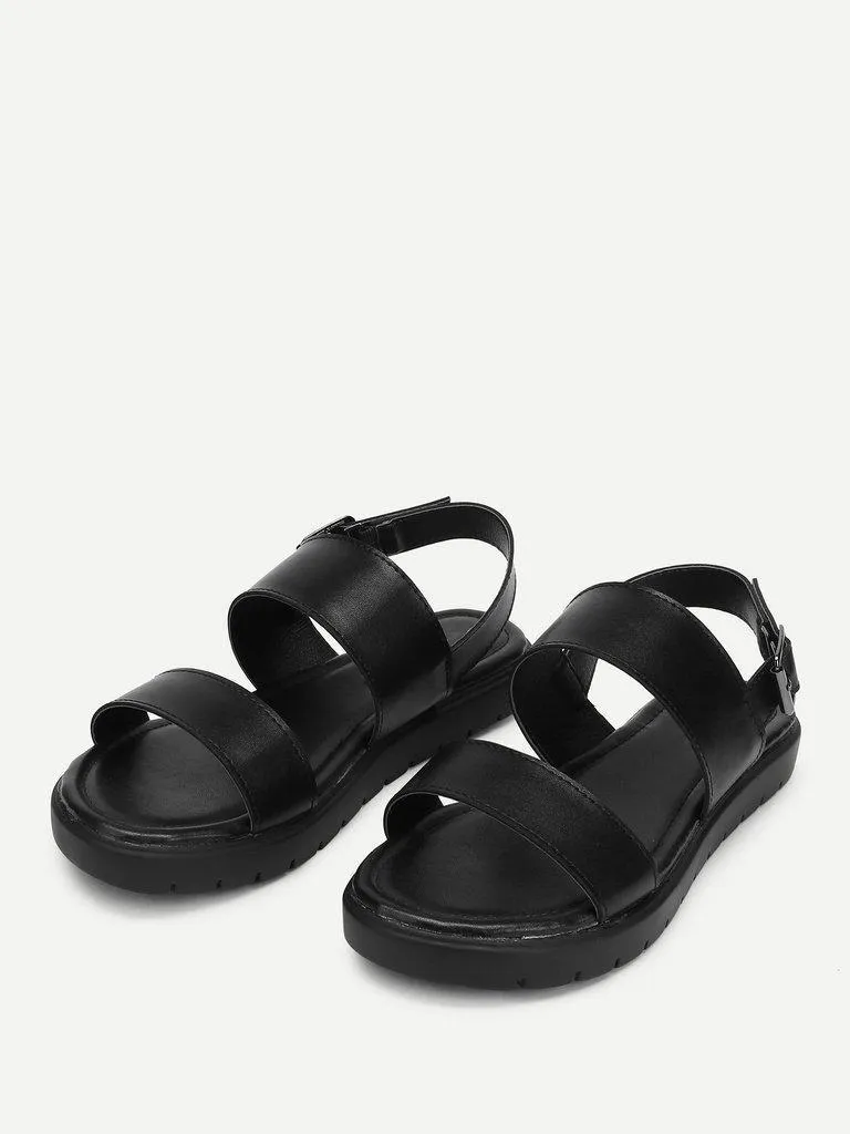 Two Part Flat Sandals