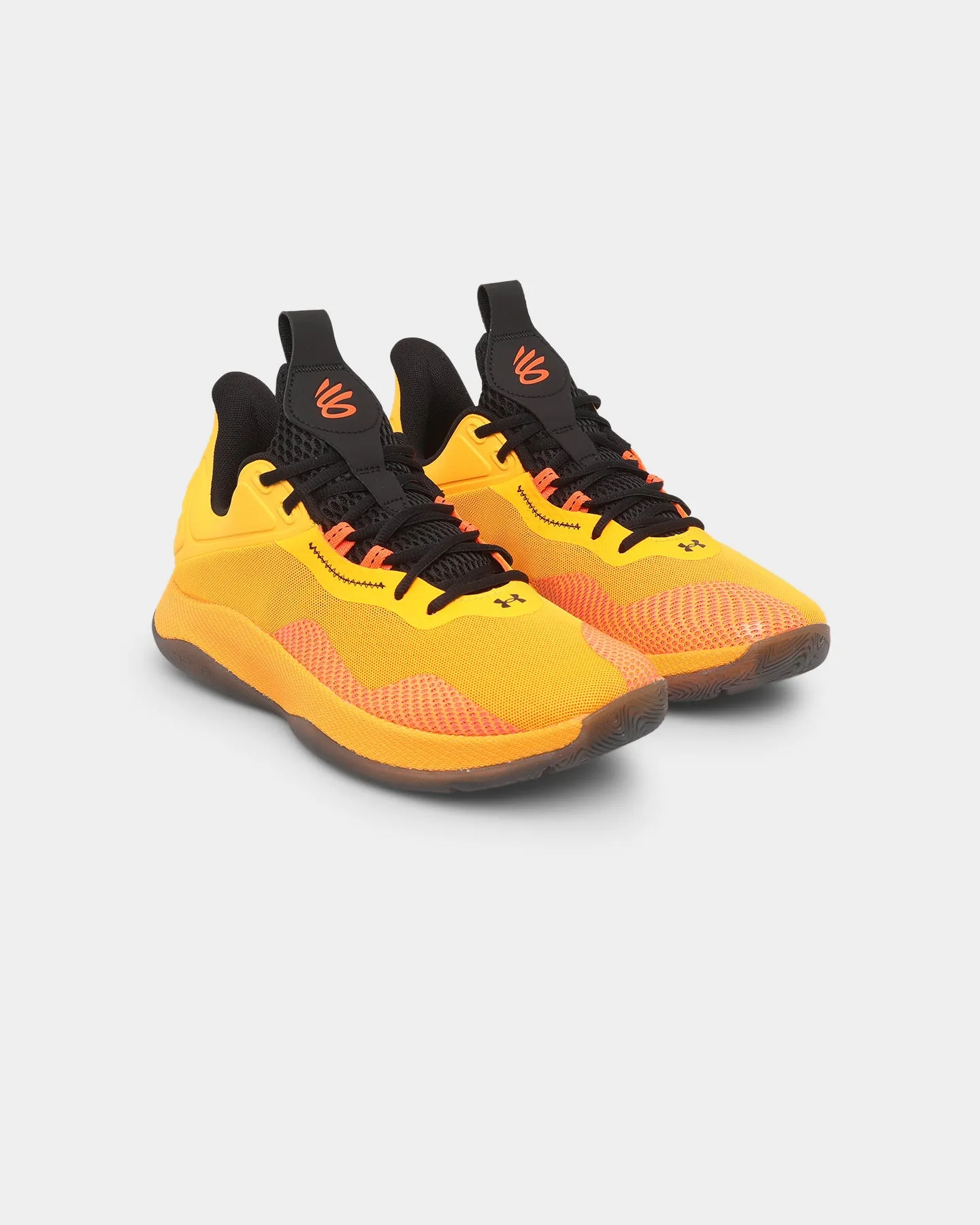 Under Armour Curry HOVR Splash 2 Basketball Shoes Orange Shock/Black