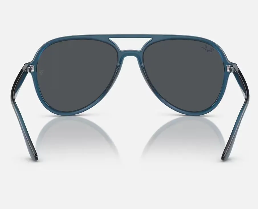 Unisex Ray Ban Sunglasses Rb4376 Matte Opal Dark Blue Sunnies