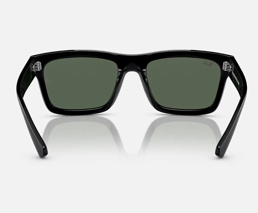 Unisex Ray Ban Sunglasses Rb4396 Warren Bio-Based Black/ Dark Green Sunnies - L