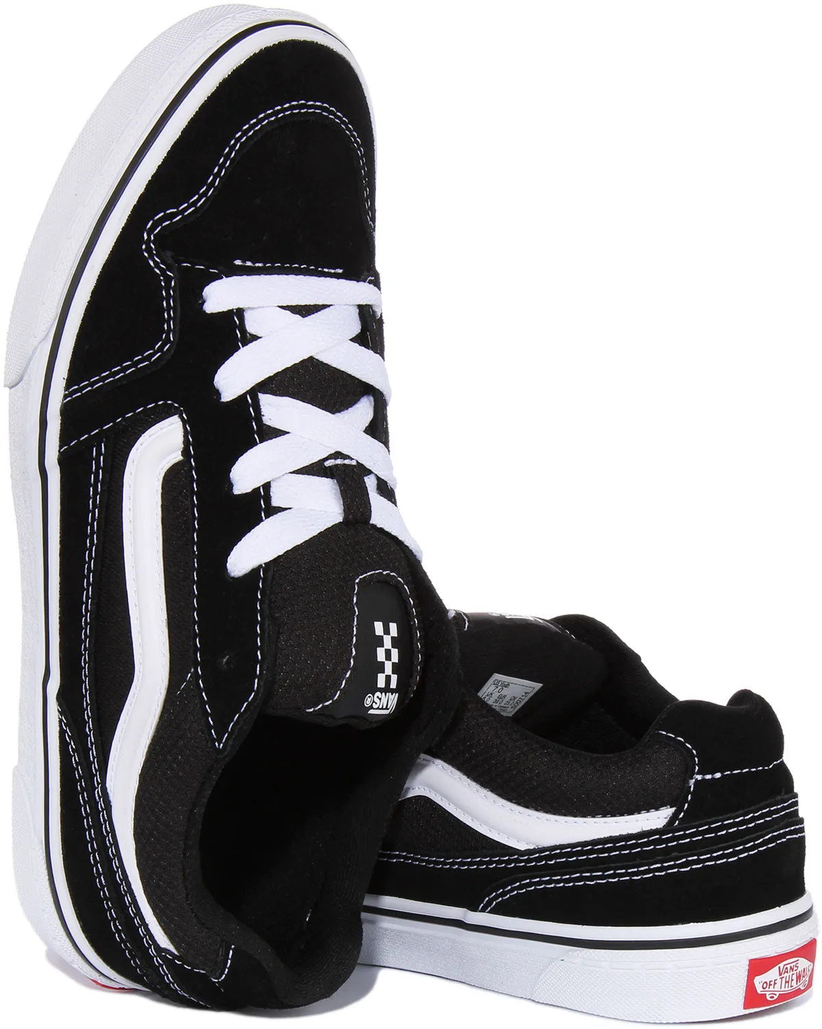 Vans Caldrone In Black White For Women