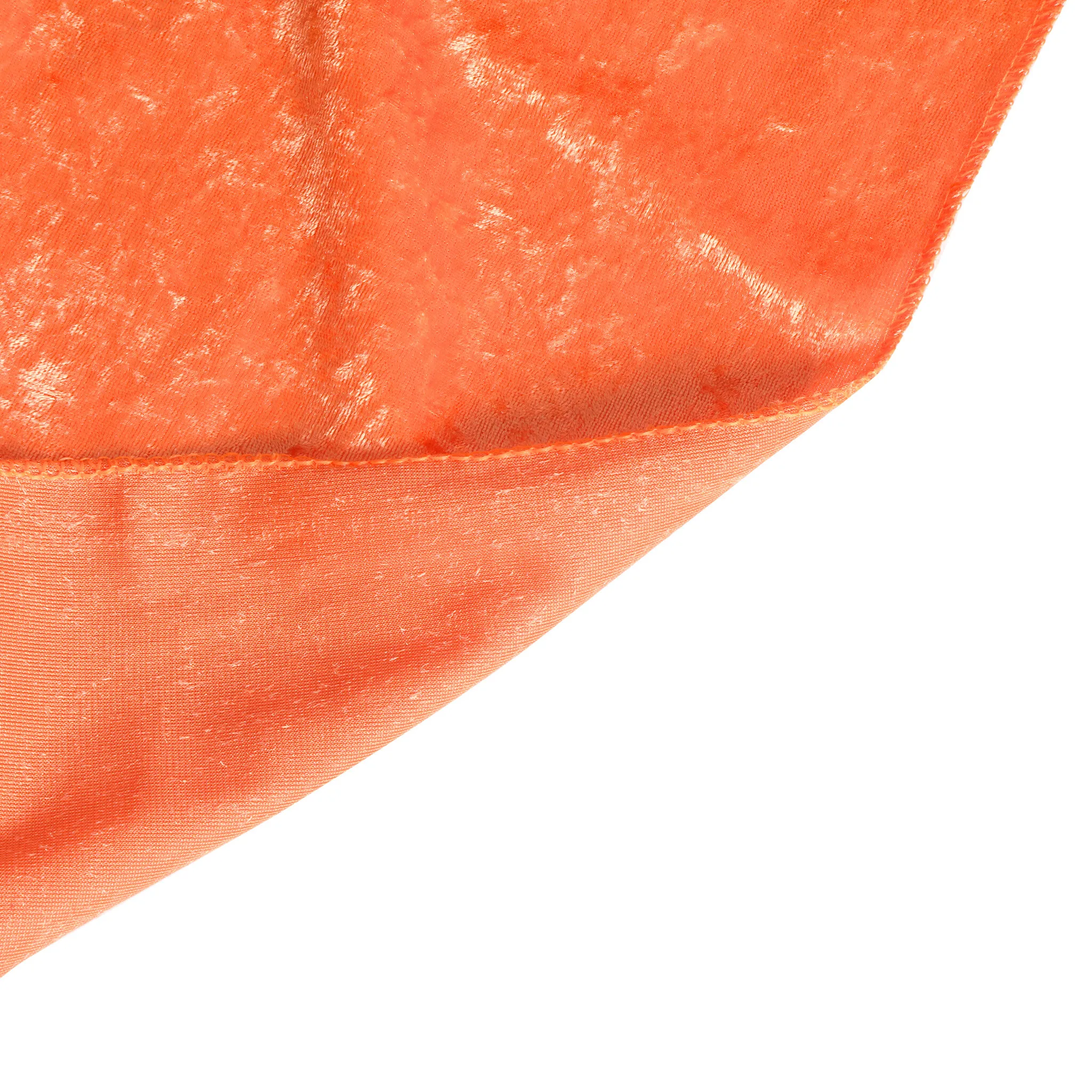 Velvet 120" Round Tablecloth - Orange