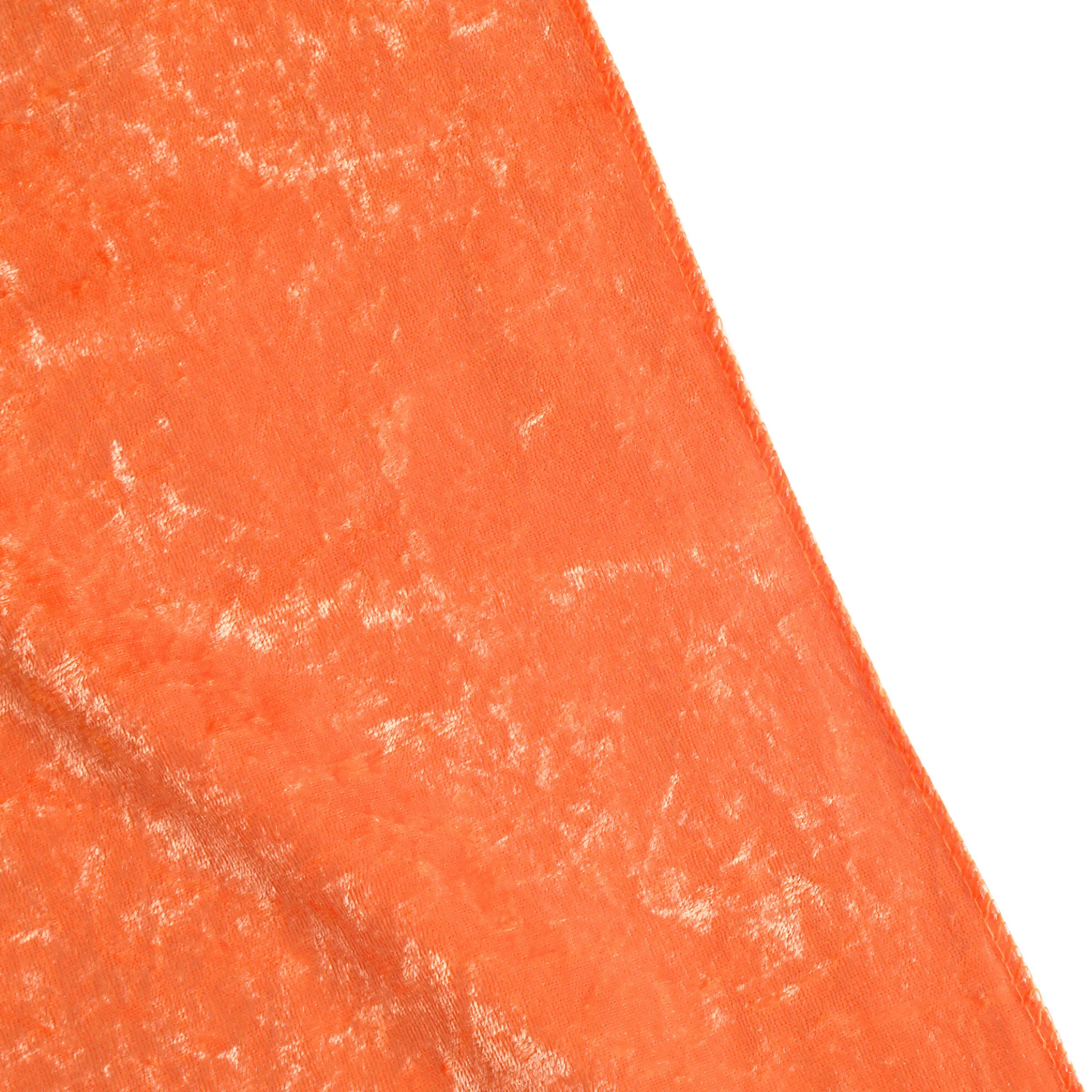 Velvet 120" Round Tablecloth - Orange