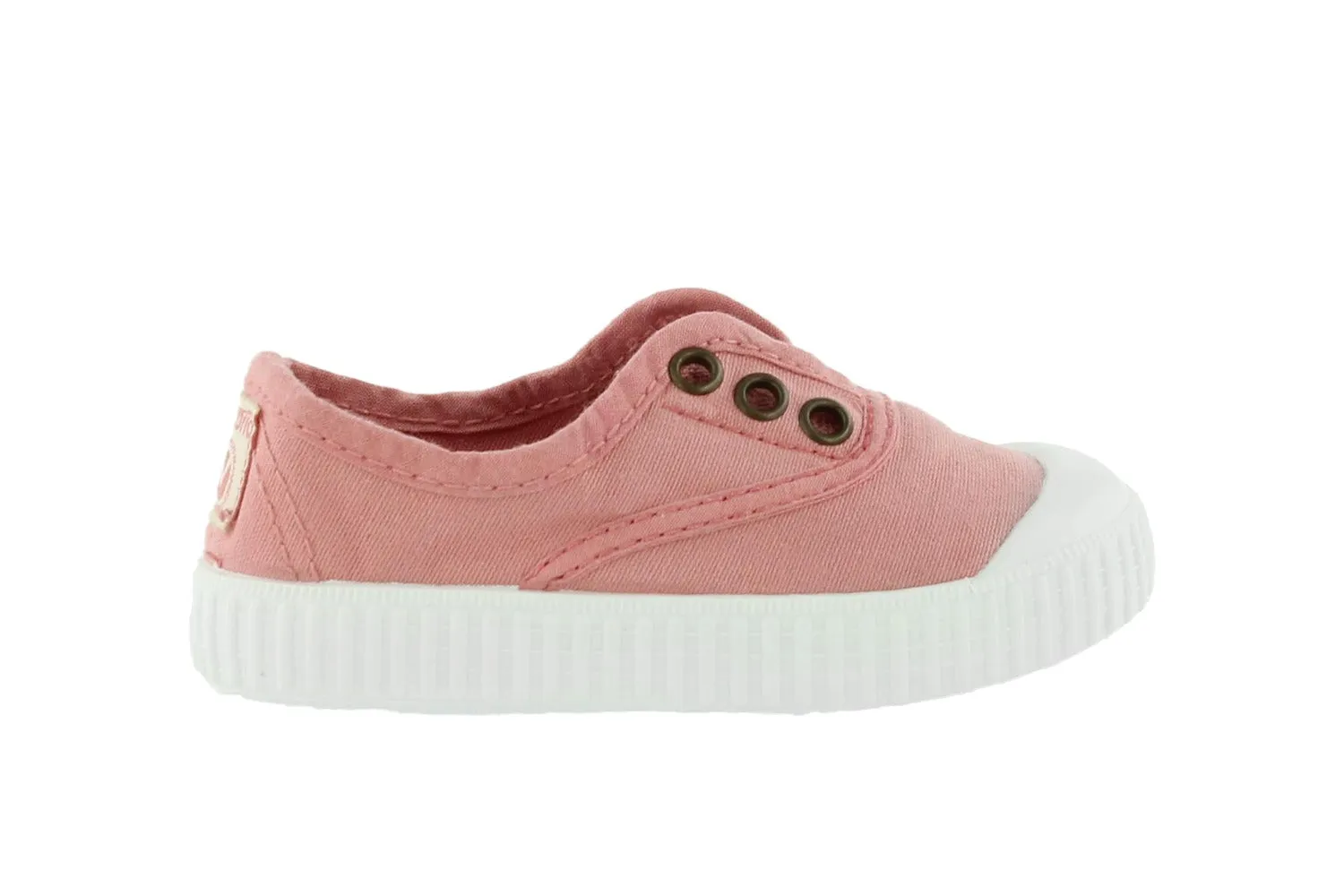 Victoria Girl's Inglesa Slip-On Canvas Sneakers, Nude