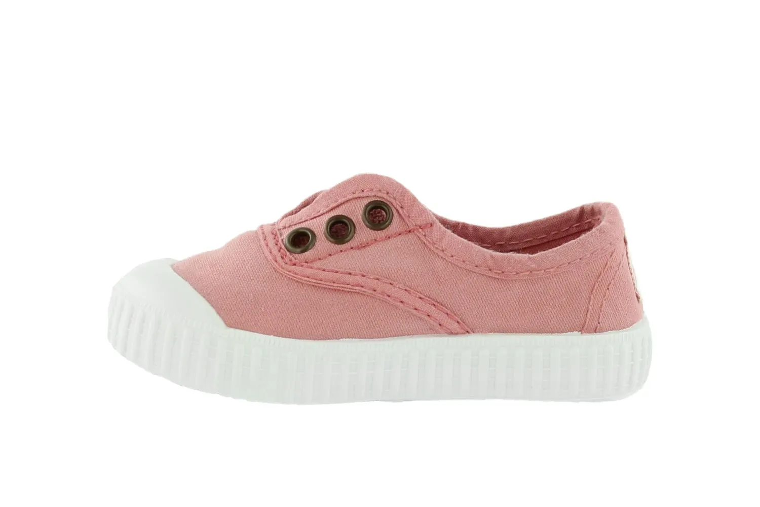 Victoria Girl's Inglesa Slip-On Canvas Sneakers, Nude