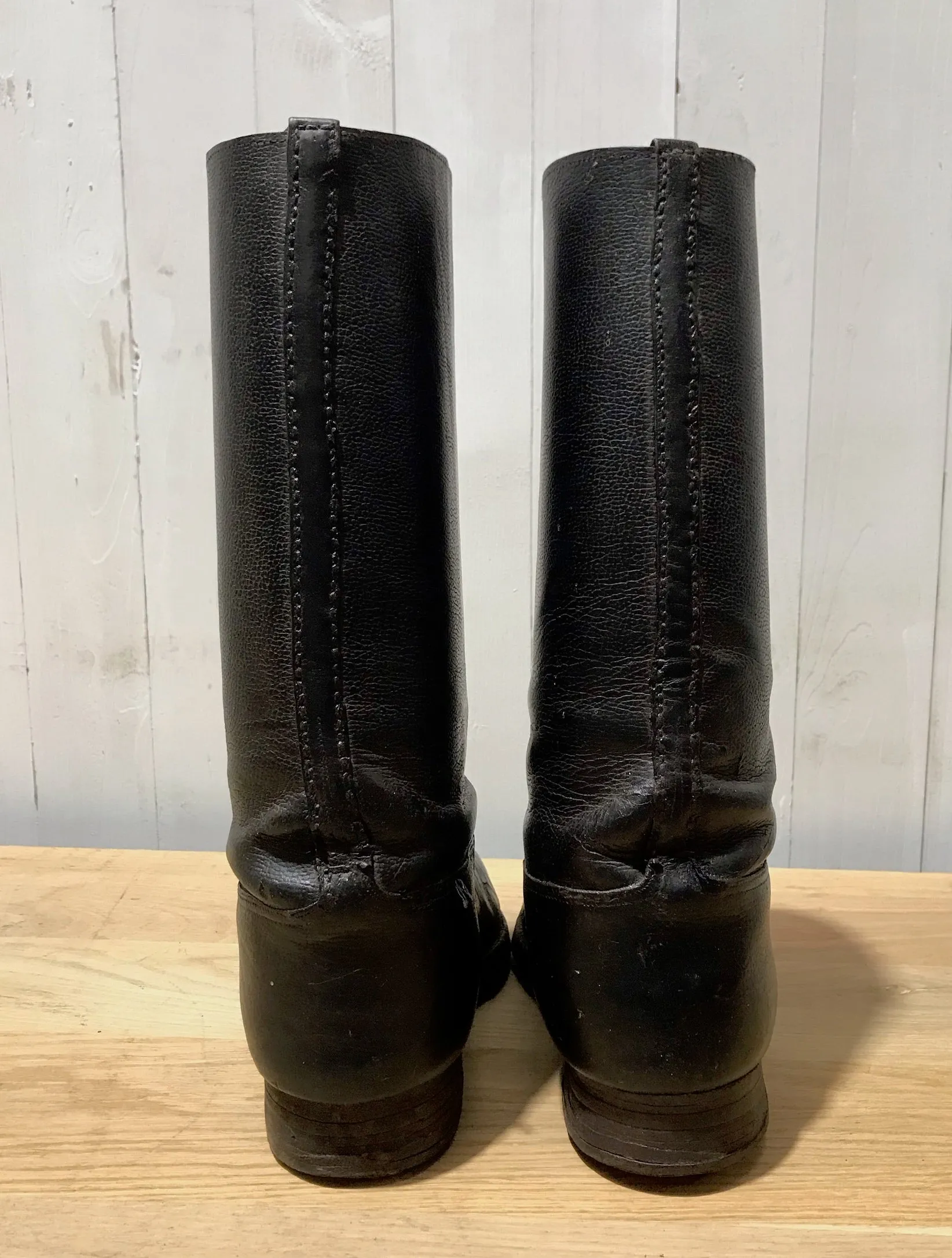 Vintage European Leather Riding Boots #4173