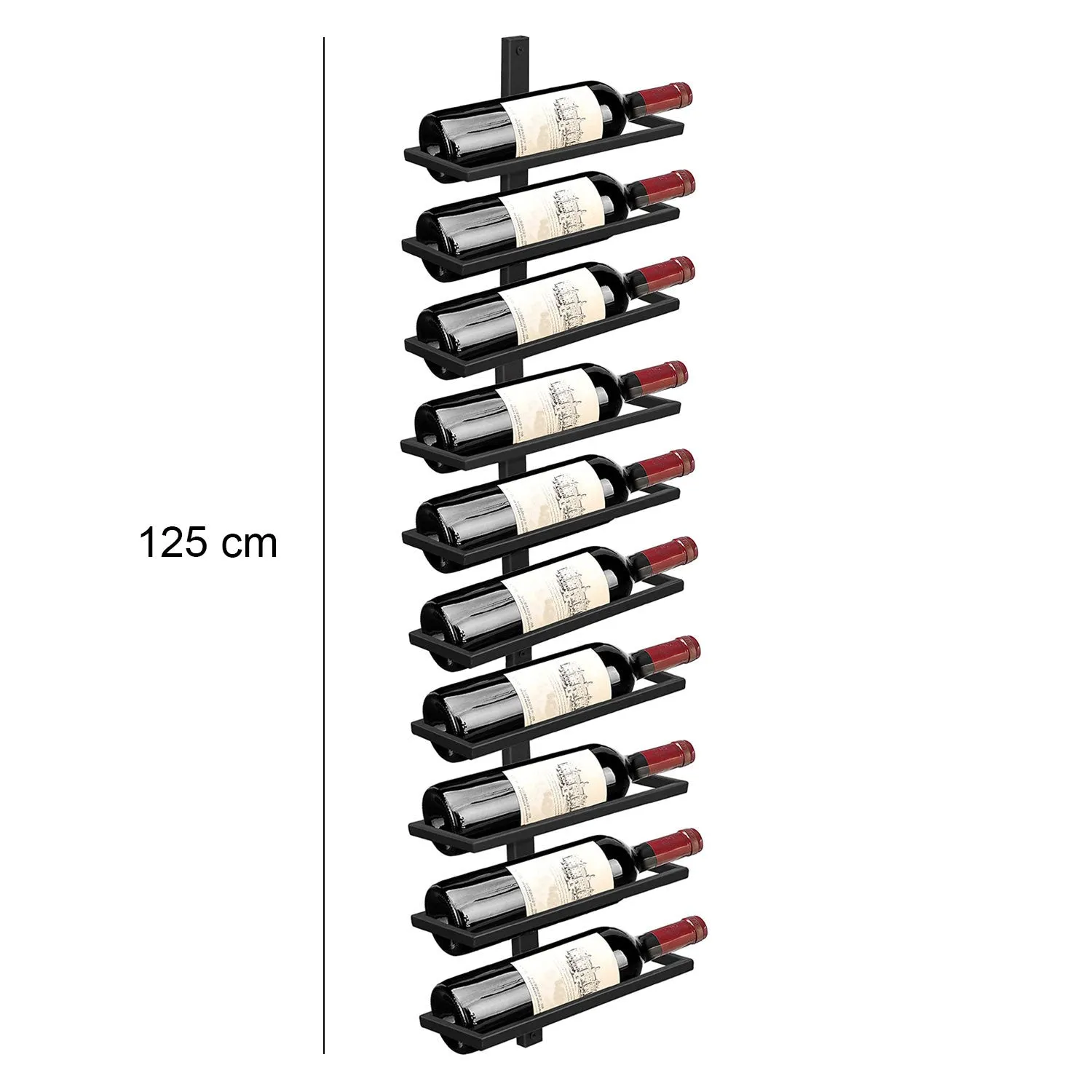 Wall Mounted Wine Bottle Rack Holder Organizer-10 Bottle