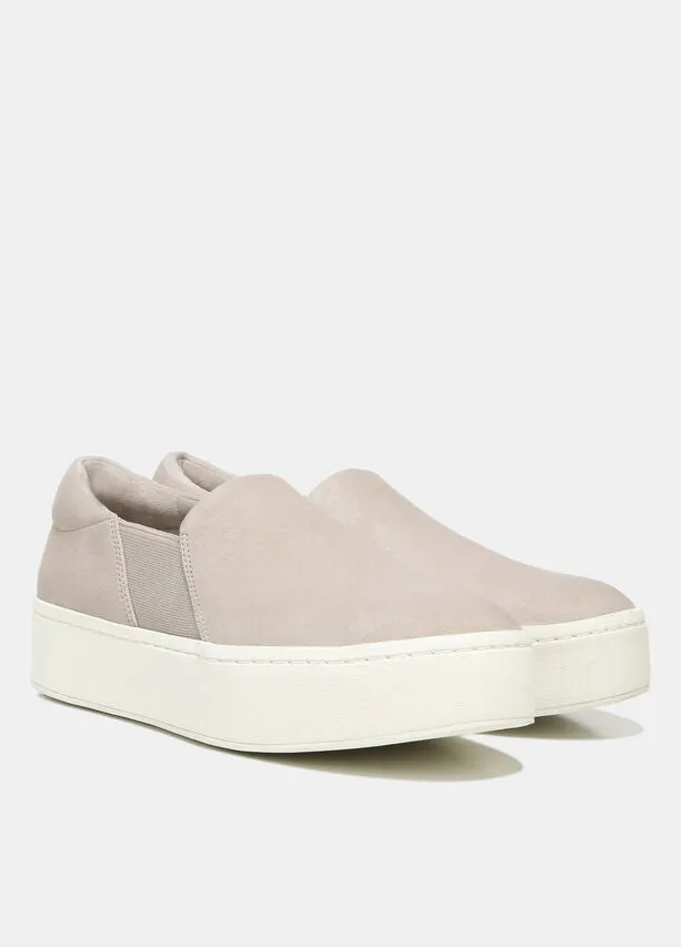 Warren Sneaker - Pearl Suede