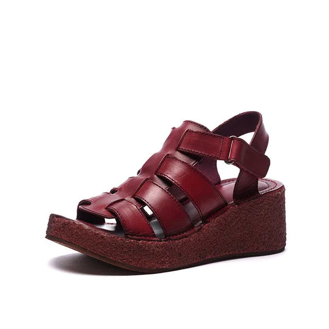 Wedge Women's Summer Strappy Sandals