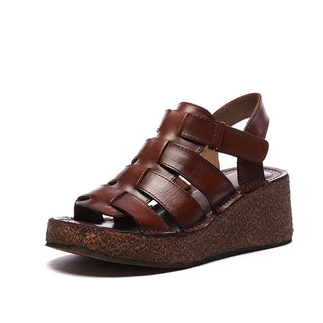 Wedge Women's Summer Strappy Sandals