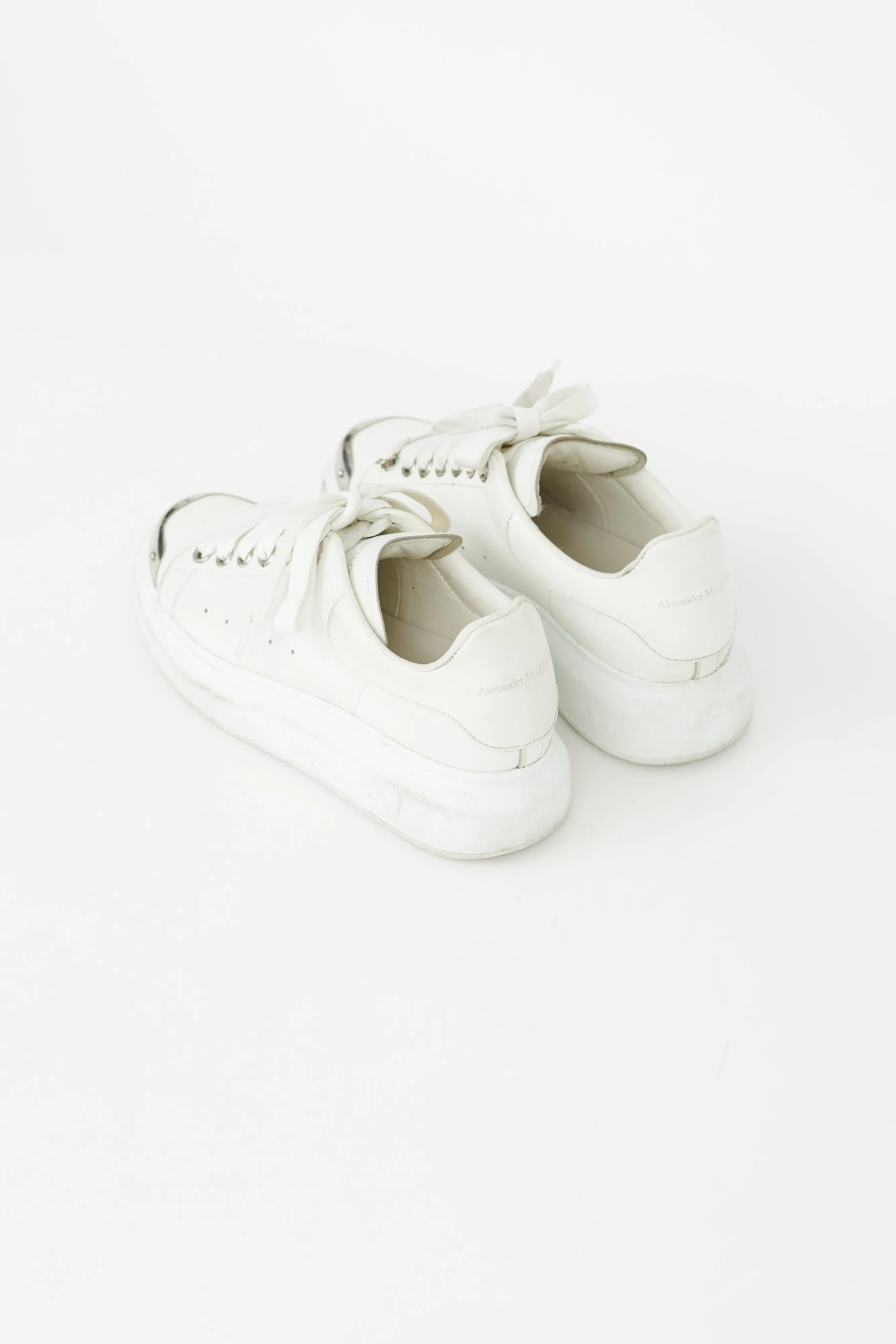 White & Silver Oversized Sneaker