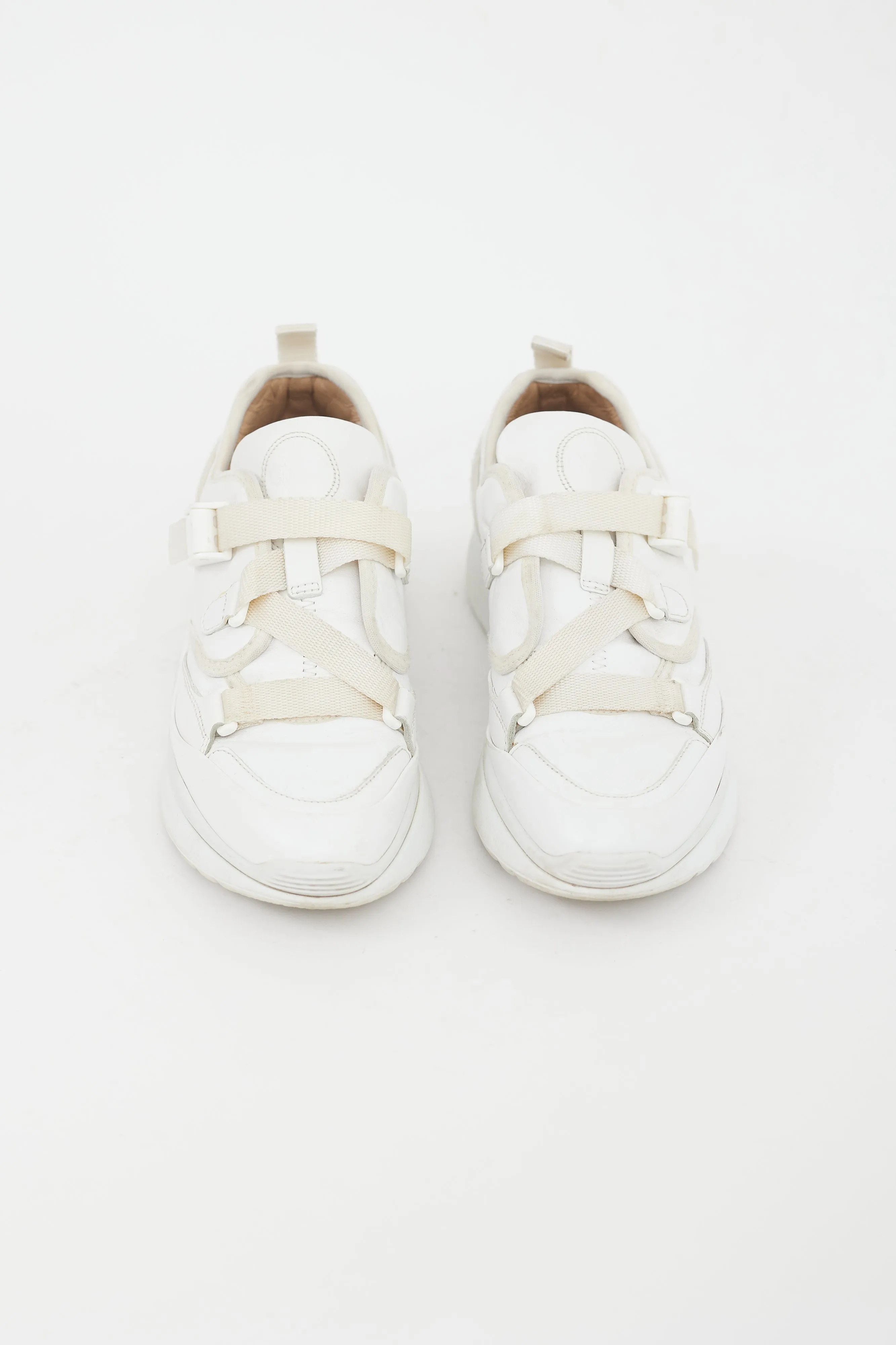 White Leather Sonnie Multi Strap Sneaker