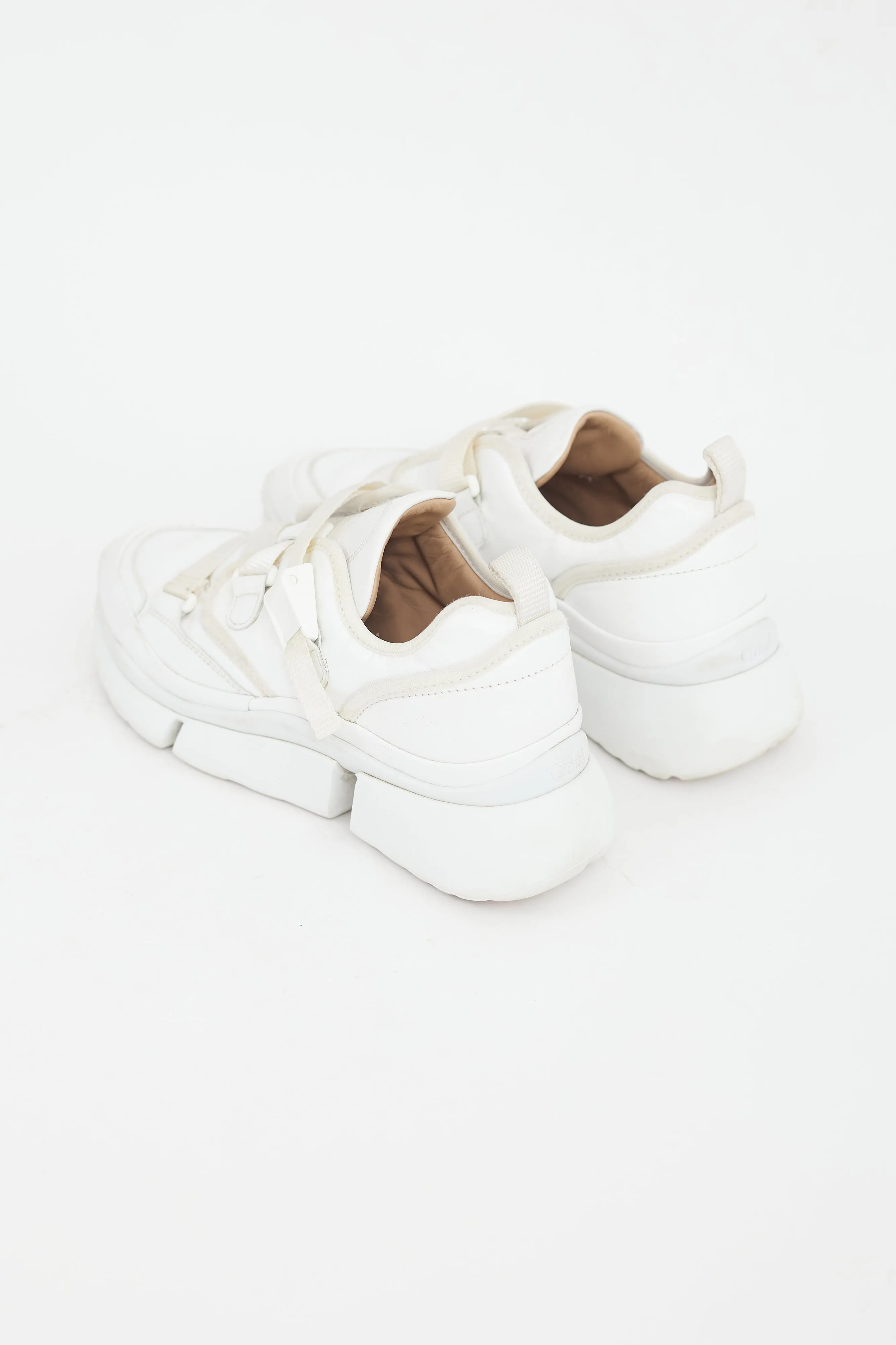 White Leather Sonnie Multi Strap Sneaker