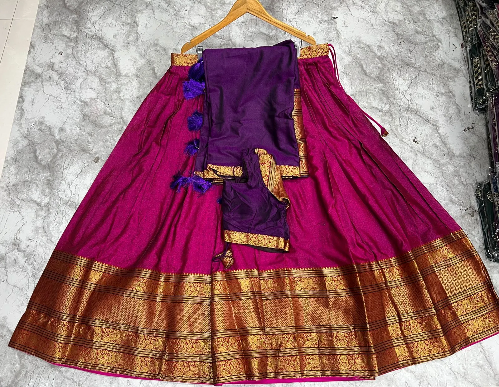 Women Ethnic Traditional Lehenga Blouse Dupatta