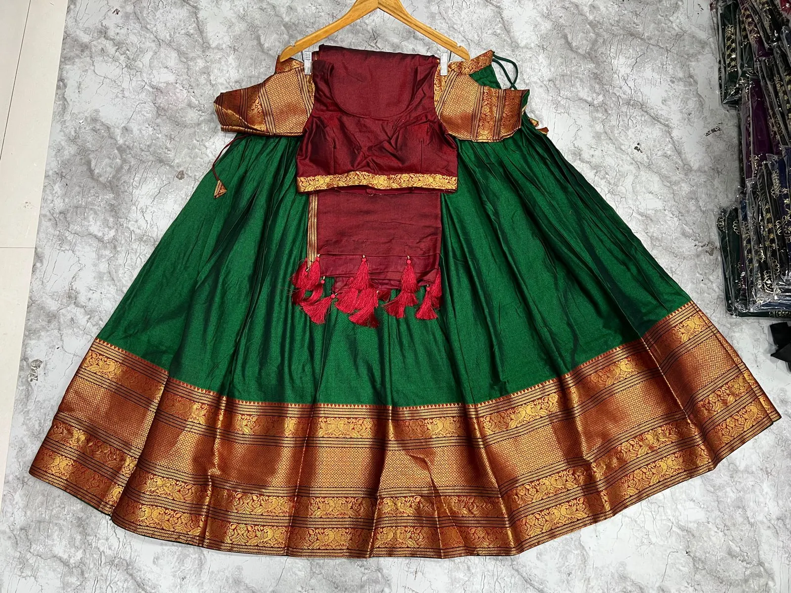 Women Ethnic Traditional Lehenga Blouse Dupatta