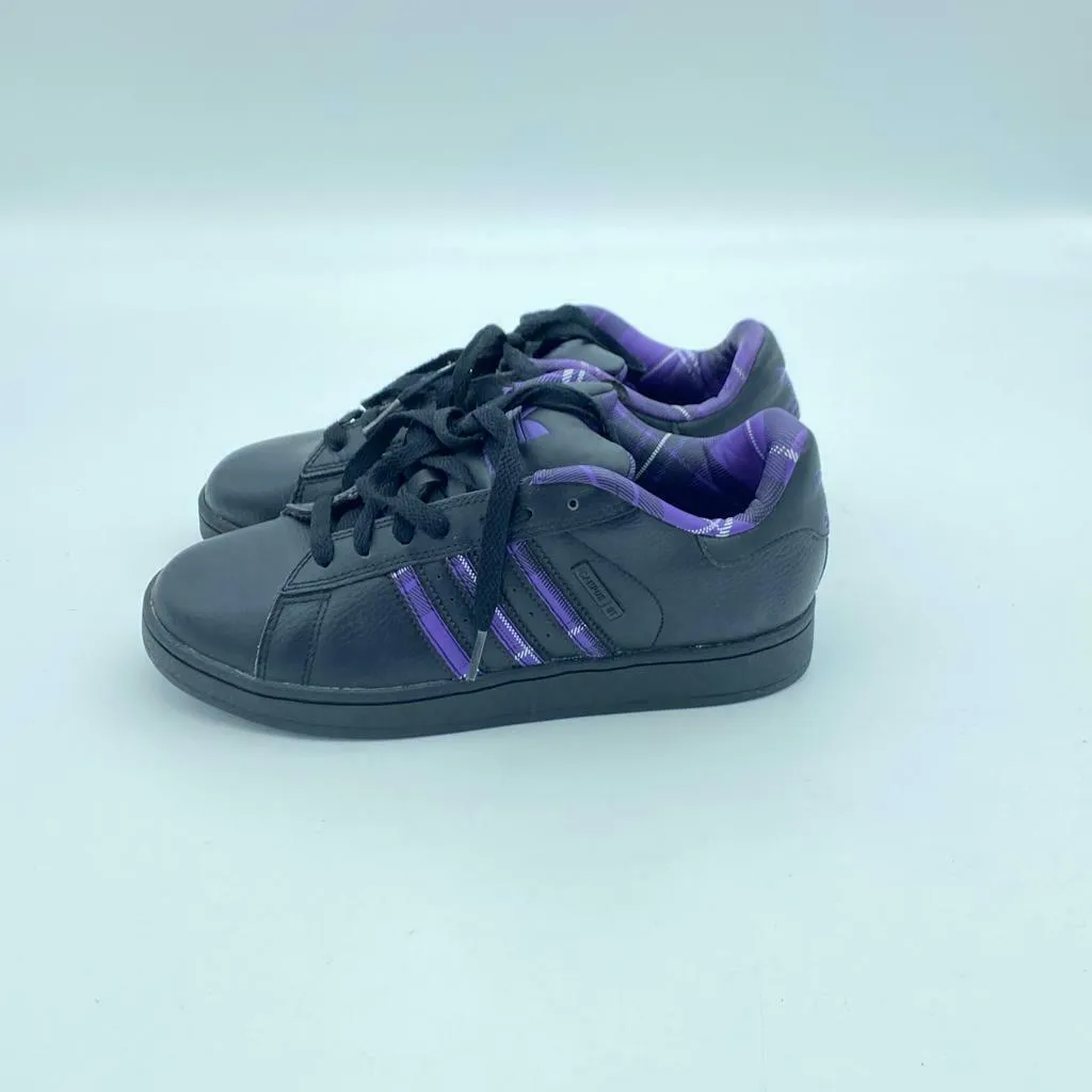 Women's Adidas Campus ST Black Purple Funky Shoes Sneakers Size 7 1/2