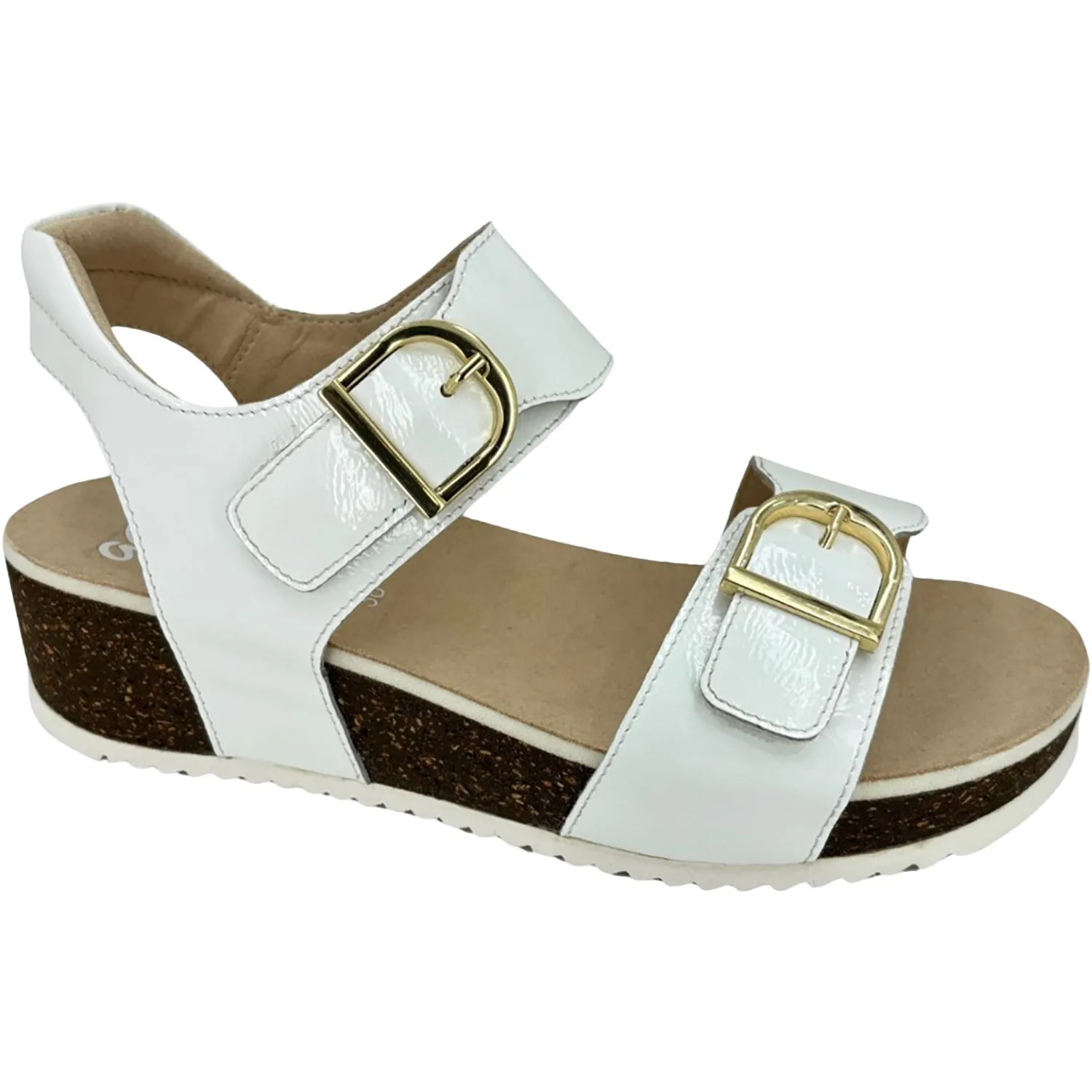 Women's Ara Shoes Nova White Patent Leather