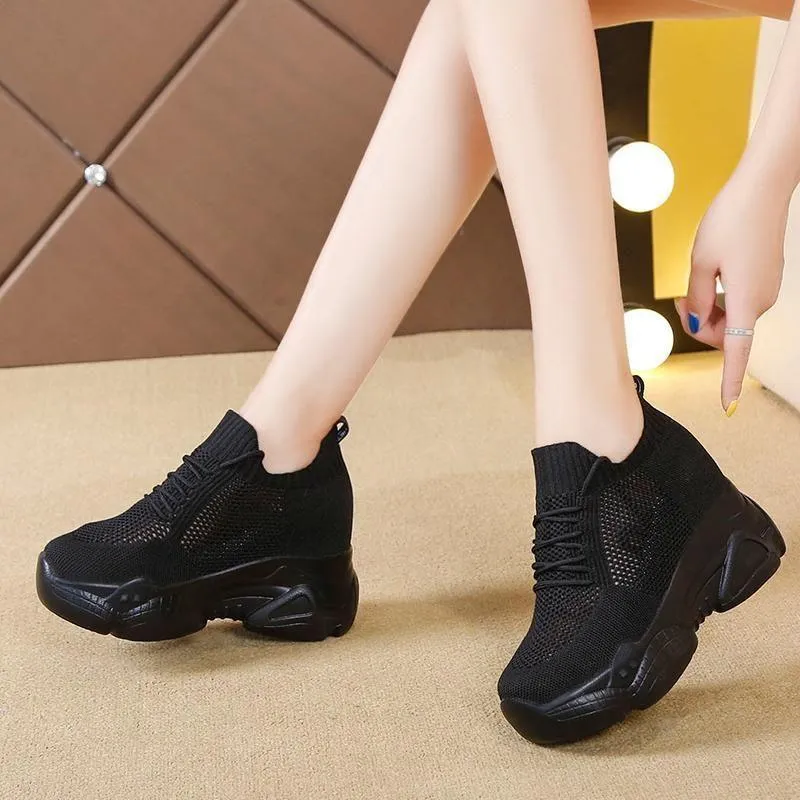 Women's Casual Shoes Breathable Mesh Sneakers Chunky Footwear M6321B