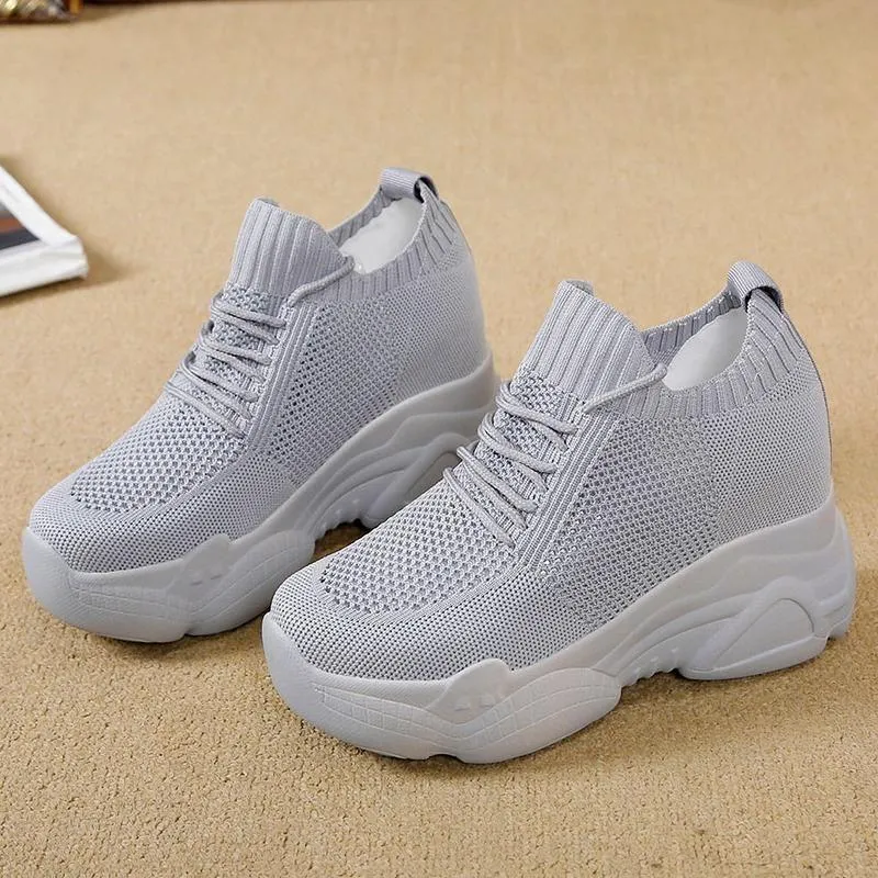 Women's Casual Shoes Breathable Mesh Sneakers Chunky Footwear M6321B