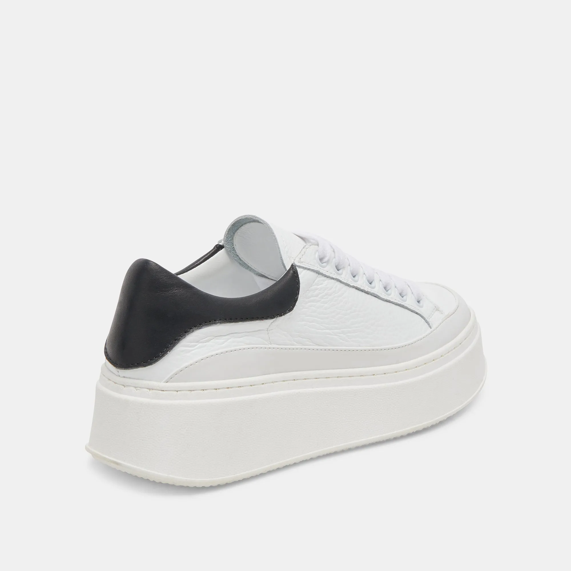 WYETT SNEAKERS WHITE BLACK LEATHER