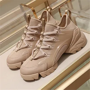 xiangtuibao  New Casual Shoes Female Sports Walking Comfortable Genuine Leather pattern high quality increased women's Sneakers Size 35-41